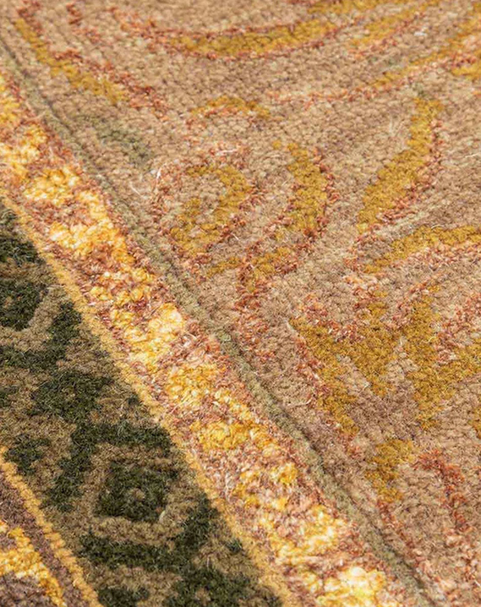 Aman Hand Knotted Woollen And Viscose Rug hand knotted wool rug by 1930 Mills