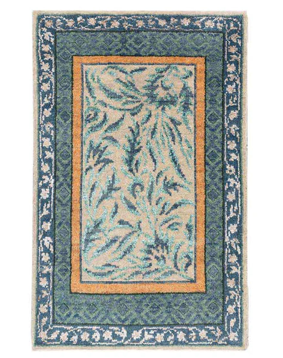 Aman Hand Knotted Woollen And Viscose hand knotted wool rug by 1930 Mills