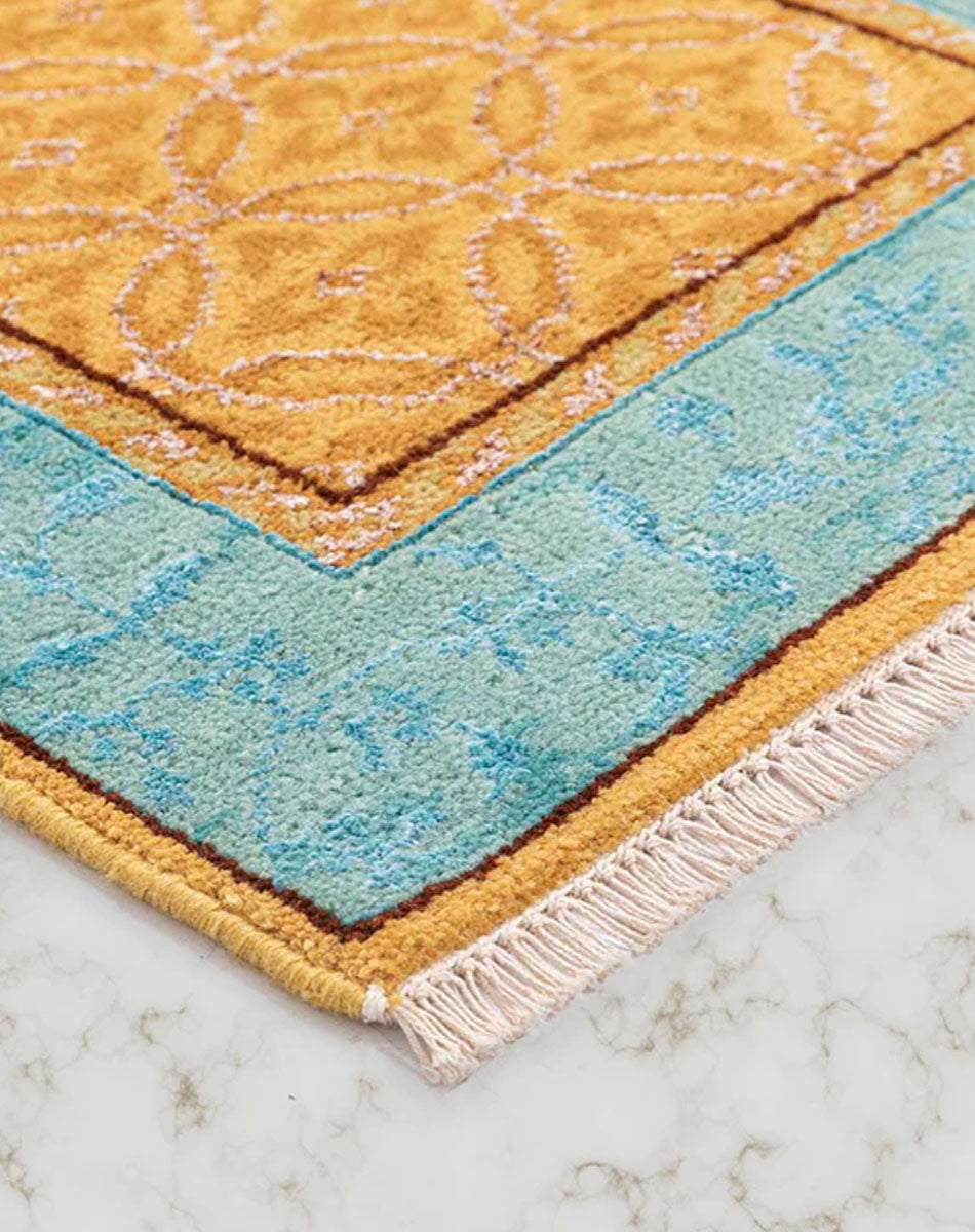 Seher Hand Knotted Woollen And Viscose Rug hand knotted wool rug by 1930 Mills