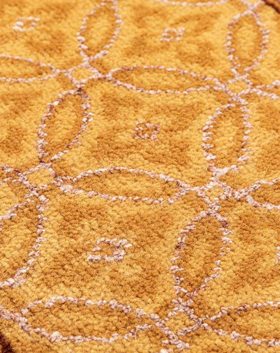 Seher Hand Knotted Woollen And Viscose Rug hand knotted wool rug by 1930 Mills