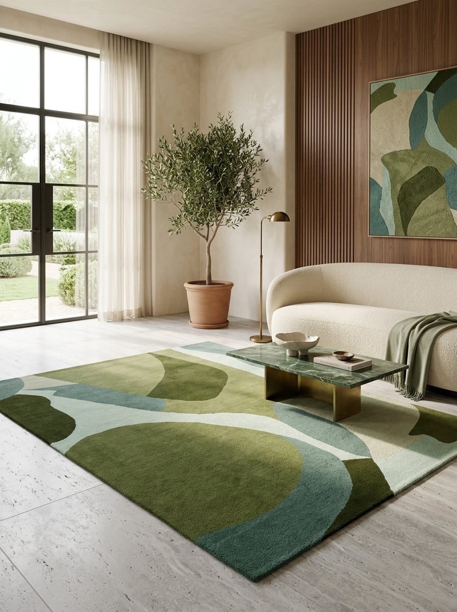 Verdant Forms Hand-Tufted Rug