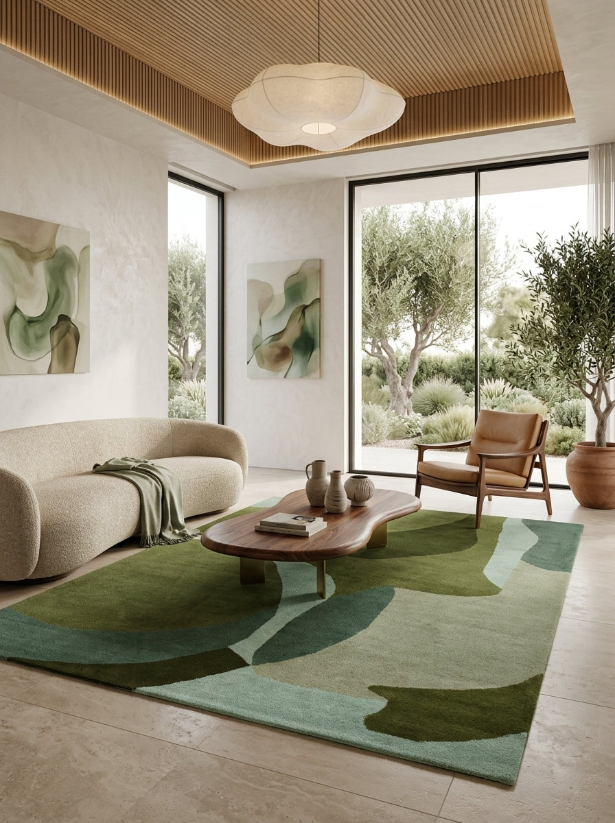 Verdant Forms Hand-Tufted Rug