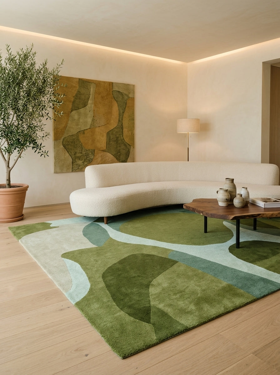 Verdant Forms Hand-Tufted Rug