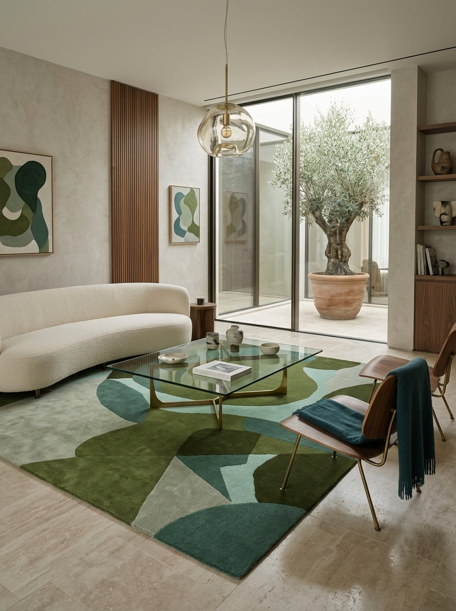 Verdant Forms Hand-Tufted Rug