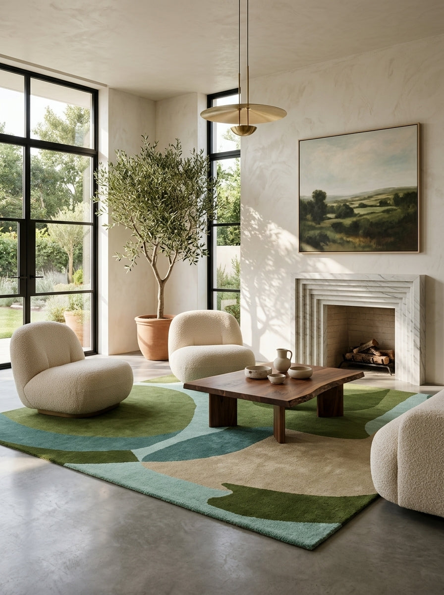 Verdant Forms Hand-Tufted Rug