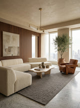 Graphite Grid Hand-Tufted Rug