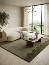 Olivine Scallop Hand-Tufted Rug