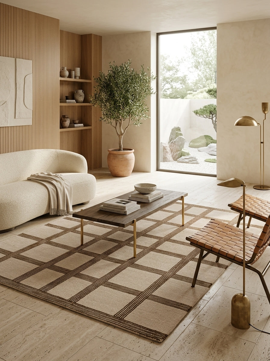 Sienna Lattice Hand-Tufted Rug