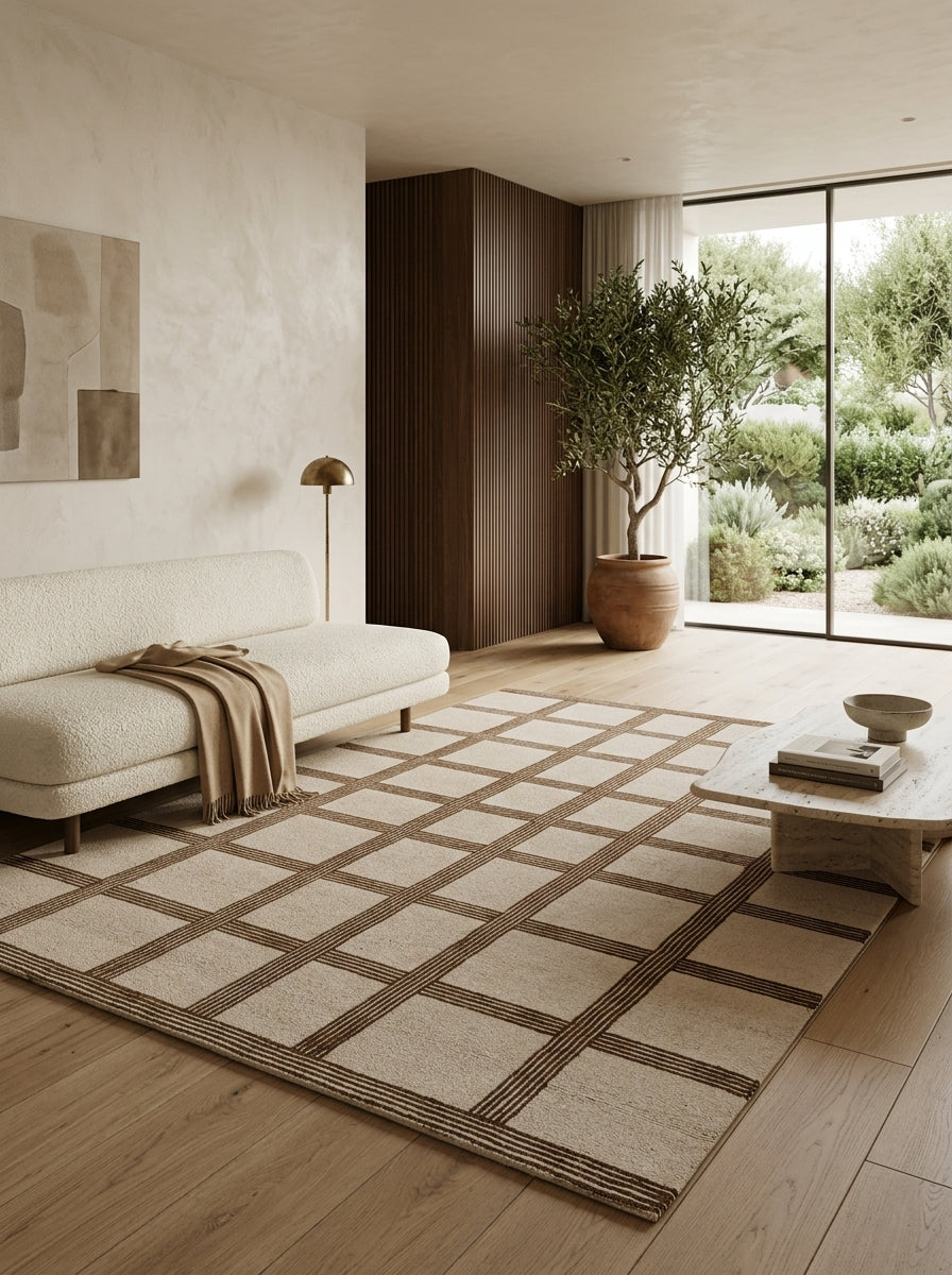 Sienna Lattice Hand-Tufted Rug