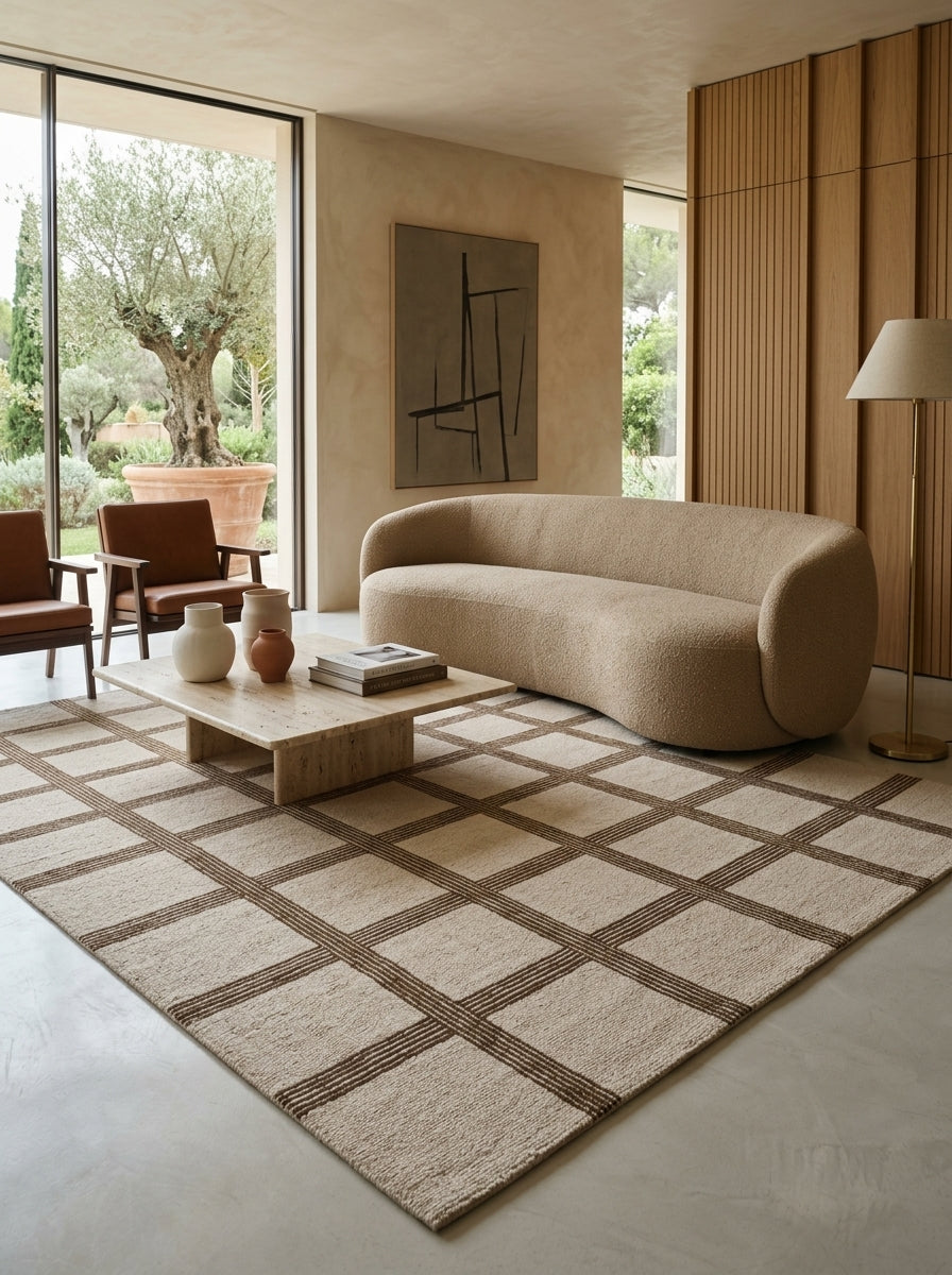 Sienna Lattice Hand-Tufted Rug