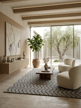 Ash Ripple Hand-Tufted Rug