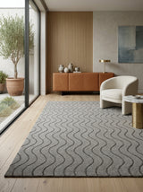 Ash Ripple Hand-Tufted Rug