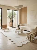 Ivory Scallop Hand-Tufted Rug