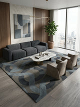 Slate Interlink Hand-Tufted Rug