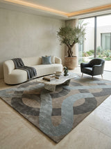 Slate Interlink Hand-Tufted Rug