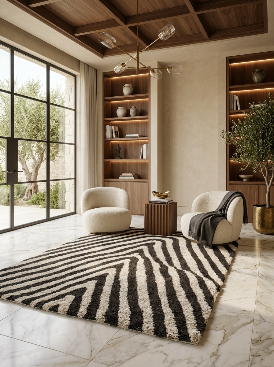 Vesper Chevron Washable Wool Rug
