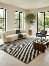 Vesper Chevron Washable Wool Rug