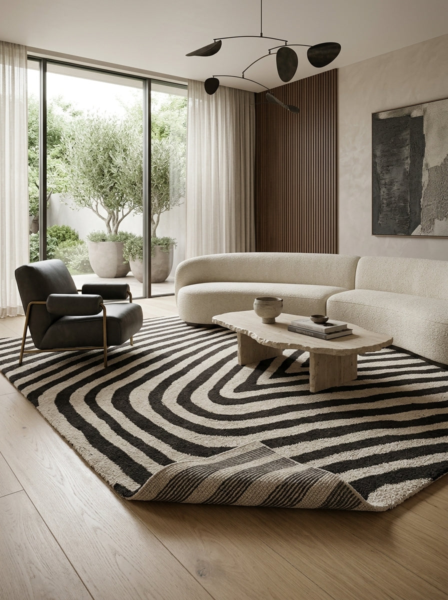 Vesper Chevron Washable Wool Rug