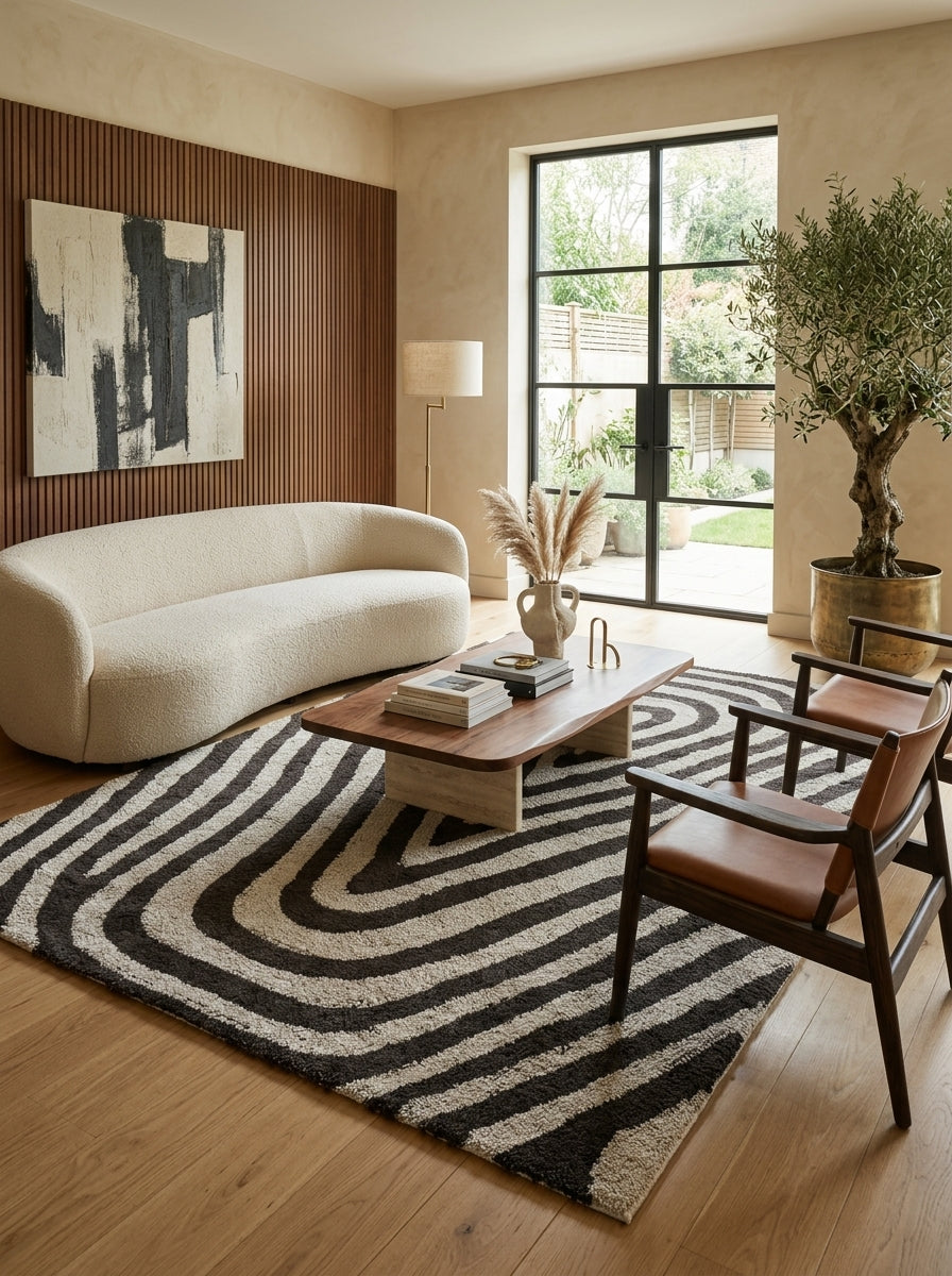 Vesper Chevron Washable Wool Rug