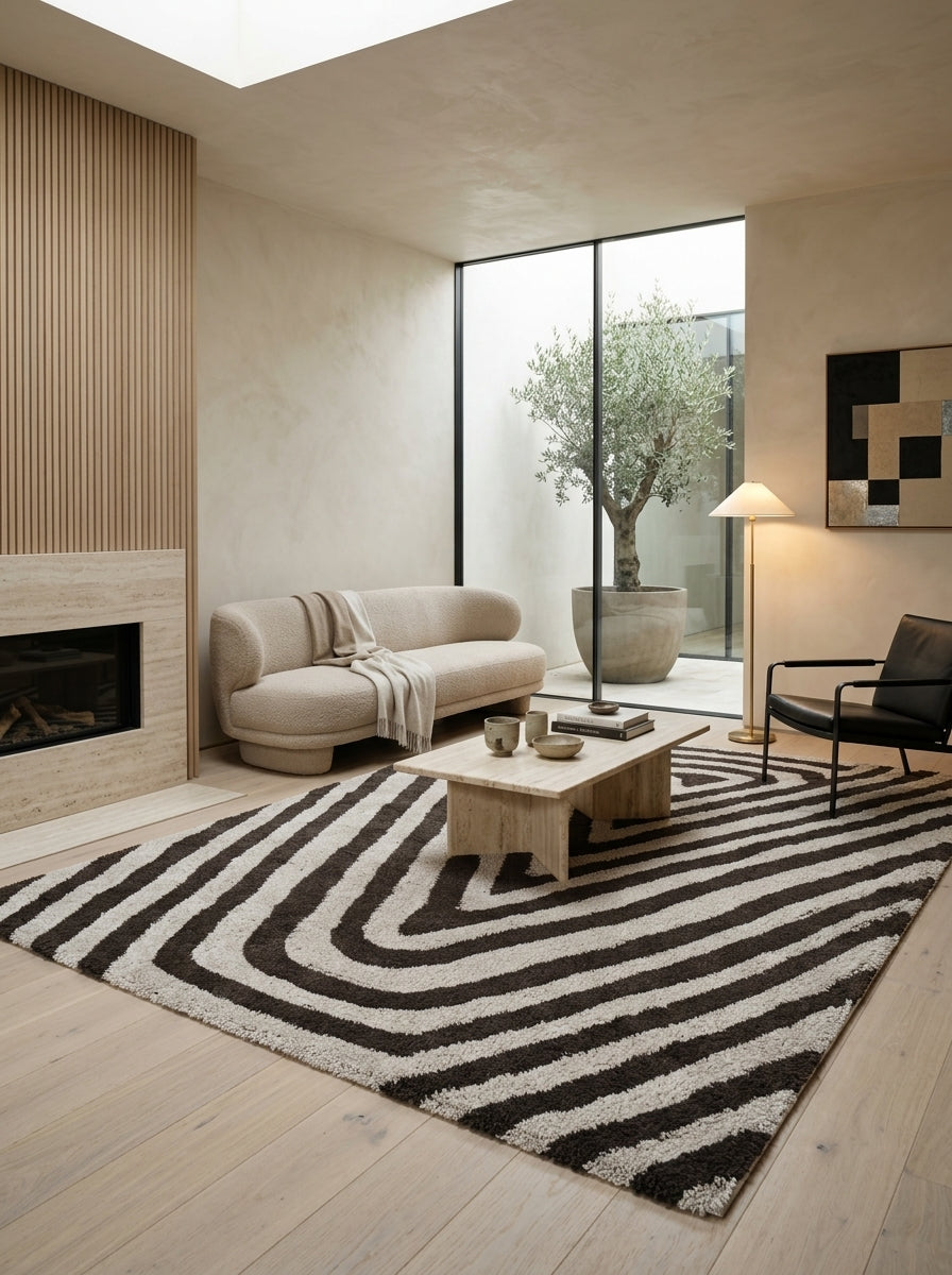 Vesper Chevron Washable Wool Rug