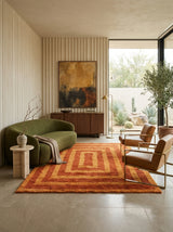 Sienna Maze Washable Wool Rug