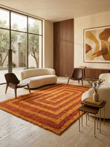Sienna Maze Washable Wool Rug