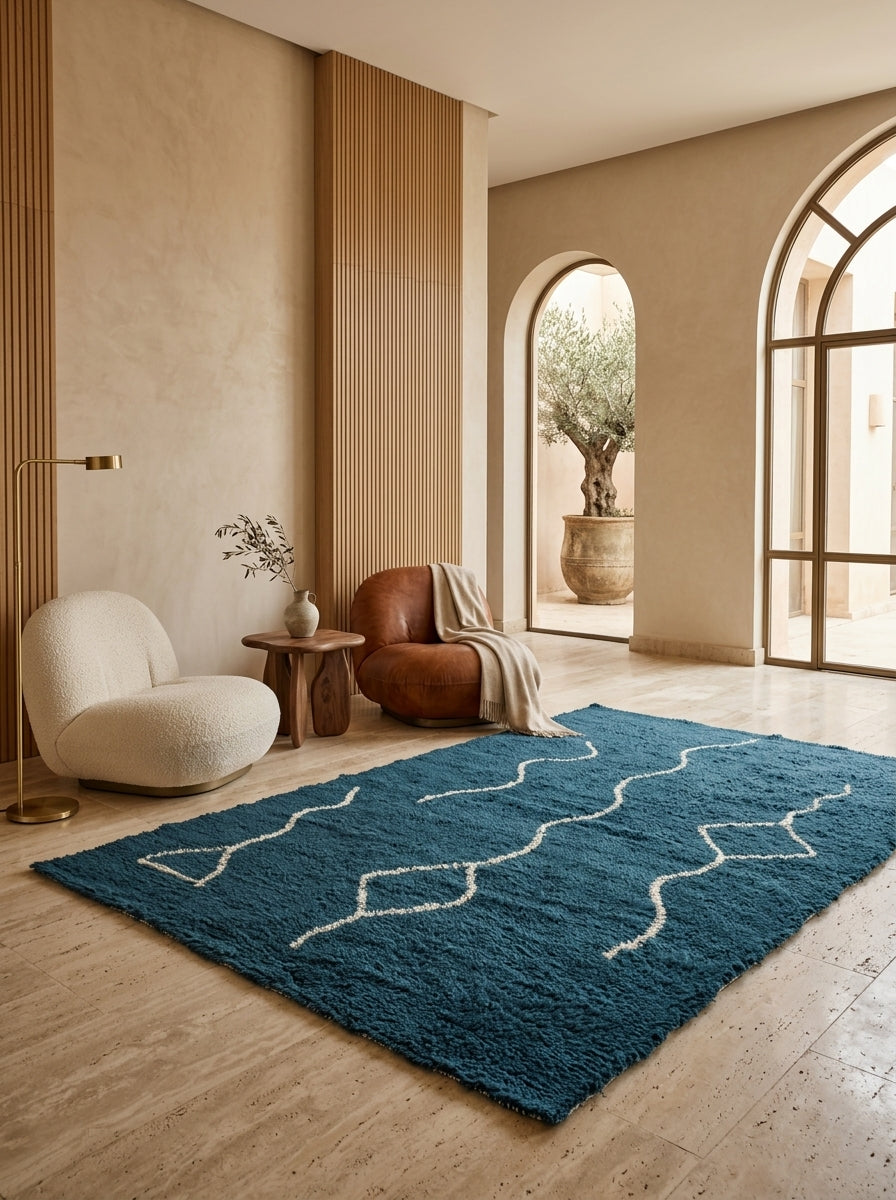 Caspian Trace Washable Wool Rug
