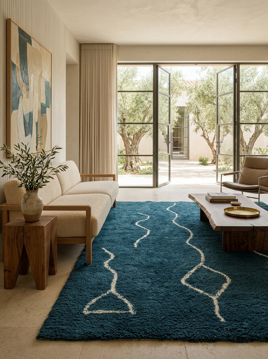 Caspian Trace Washable Wool Rug