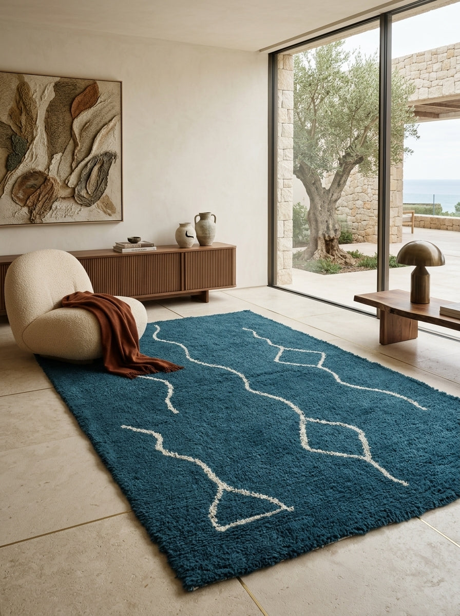 Caspian Trace Washable Wool Rug