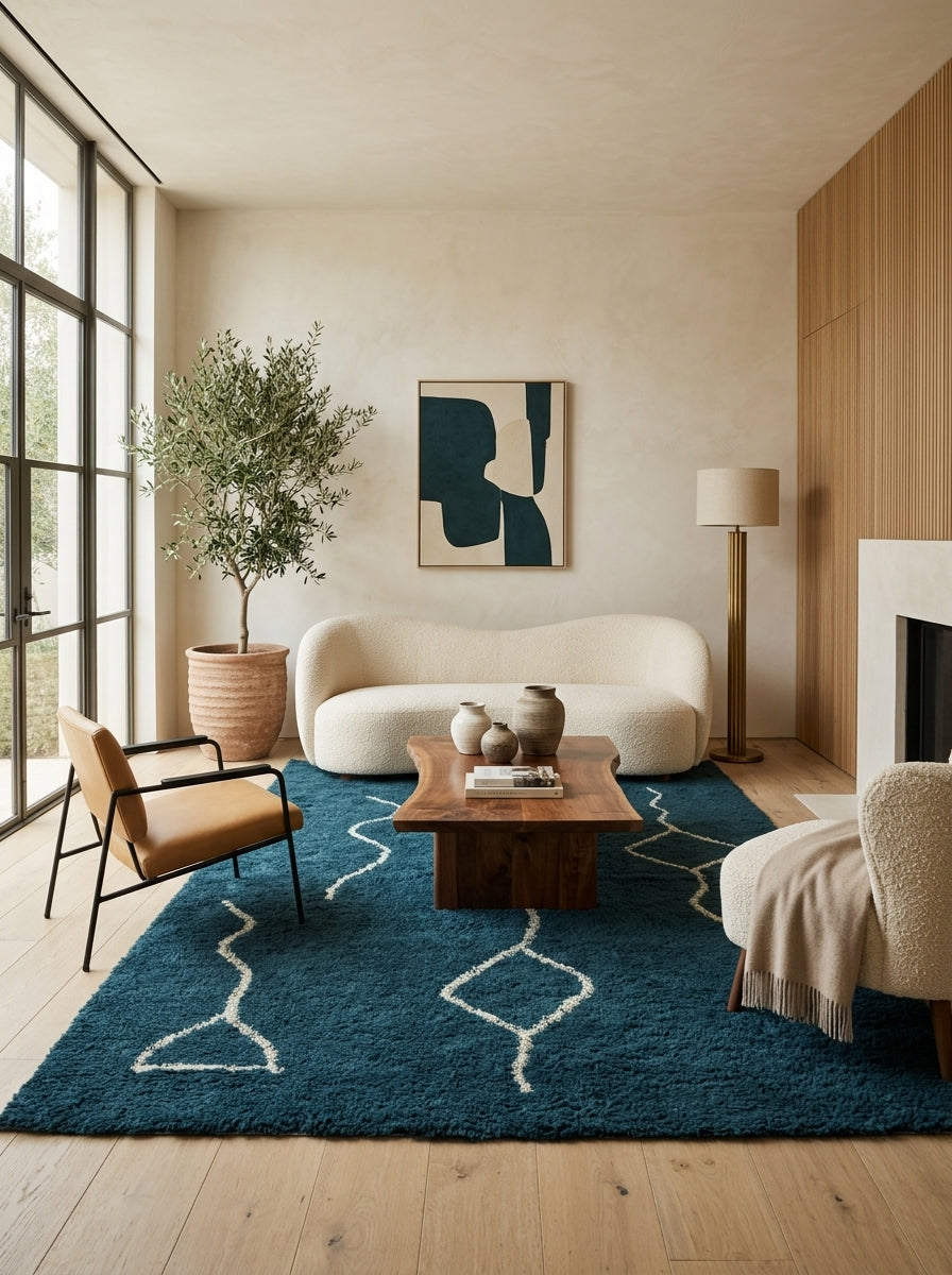 Caspian Trace Washable Wool Rug