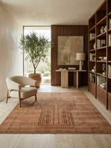 Solara Emblem Hand-Knotted Wool Rug