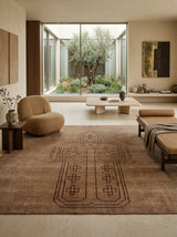 Solara Emblem Hand-Knotted Wool Rug