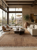 Solara Emblem Hand-Knotted Wool Rug