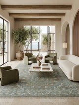 Celestia Azure Hand-Knotted Wool Rug