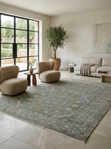 Celestia Azure Hand-Knotted Wool Rug