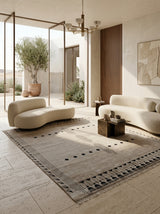 Sahara Motif Hand-Knotted Rug