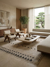 Sahara Motif Hand-Knotted Rug