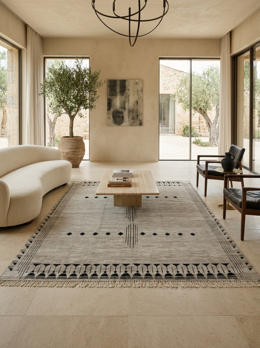 Sahara Motif Hand-Knotted Rug