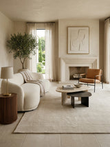 Ivory Dune Handloom Wool Rug – Natural Beige Textured Rug